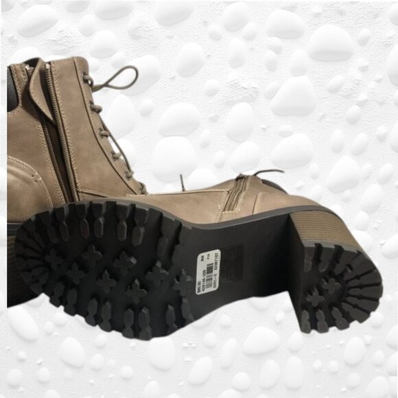 PENNINGTONS - LEAH TAUPE COMBAT STYLE BOOT -NWT SIZE 8W - Picture 2 of 11